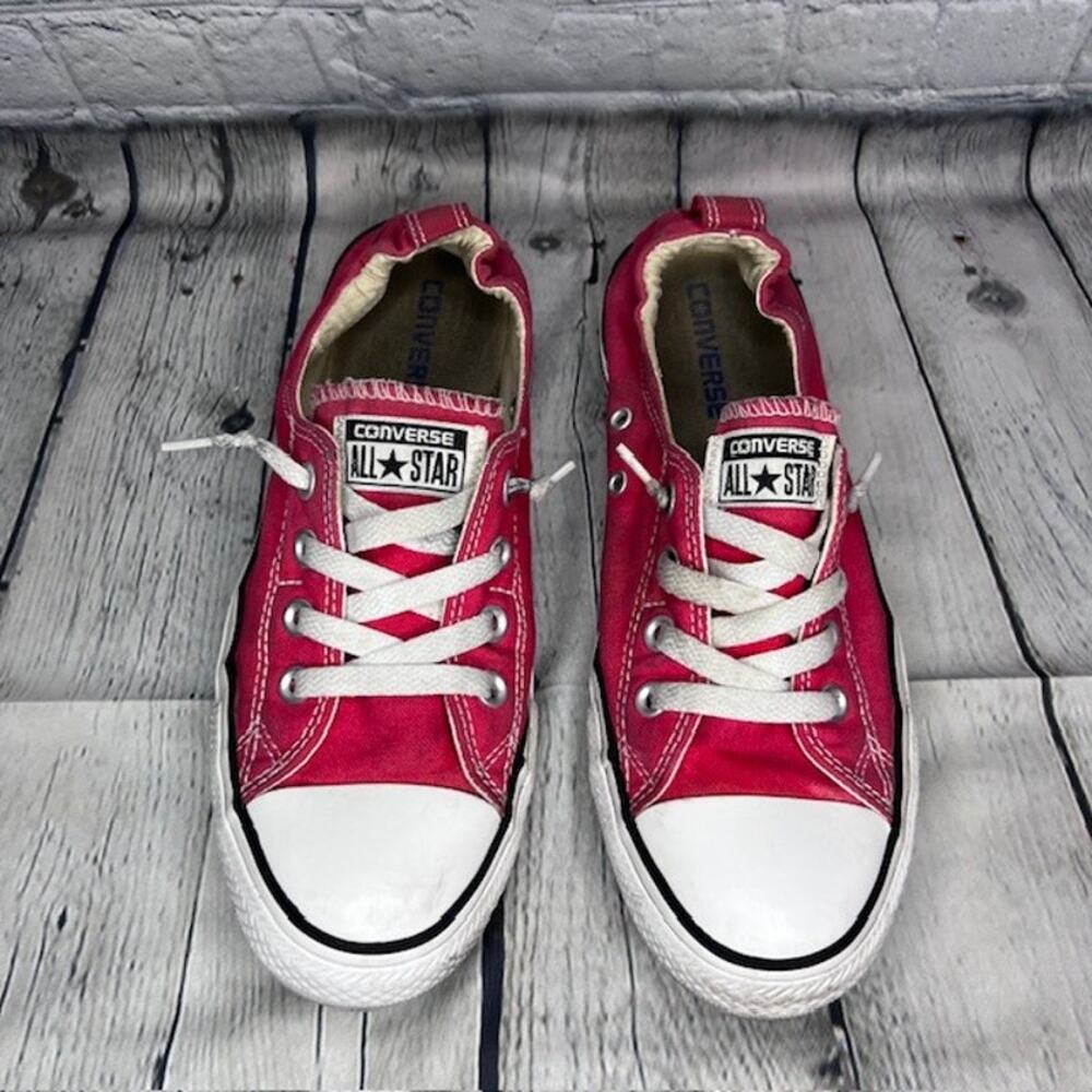 Converse Women's All Star Chuck Taylor Shoreline Low Red Slip On Shoes Size 9